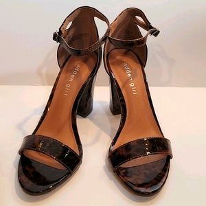 Madden Girl Block High Heels Shoes Sandals. 5.5